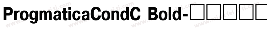ProgmaticaCondC Bold字体转换